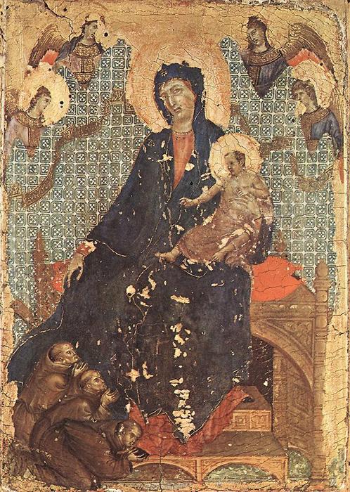 famous painting Мадонна францисканцев of Duccio Di Buoninsegna