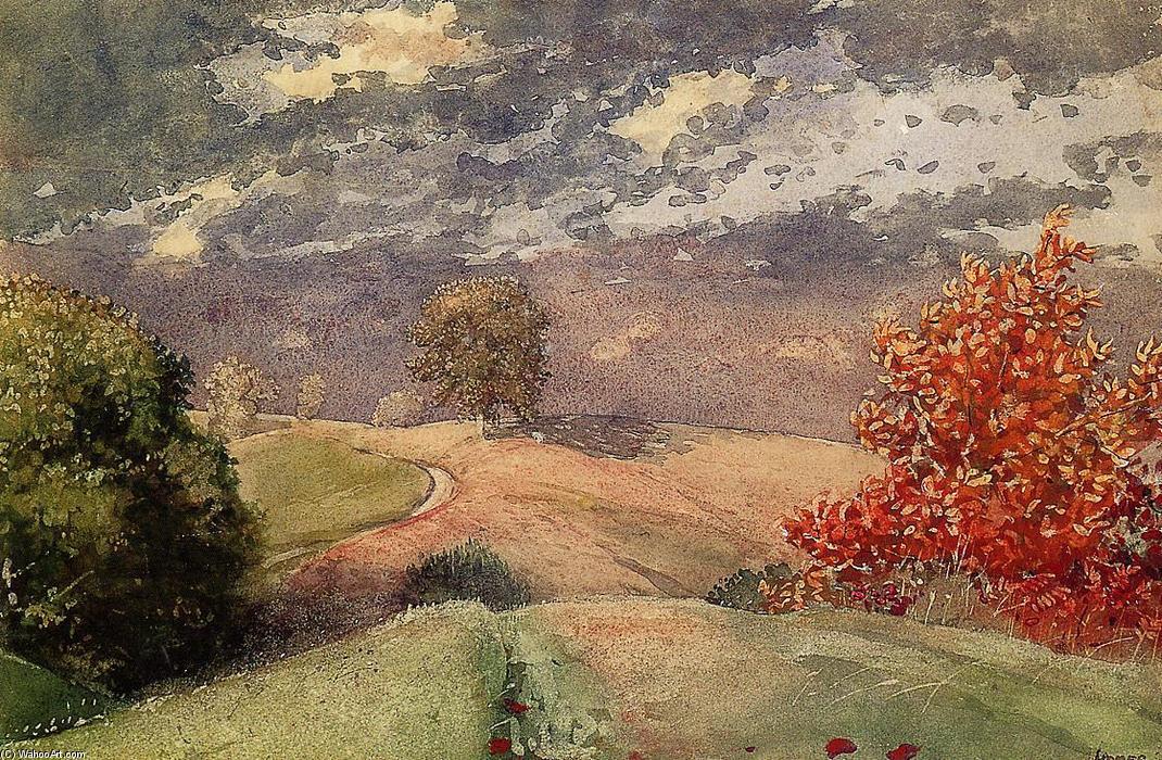 famous painting Осень, Горвилл, Нью-Йорк of Winslow Homer