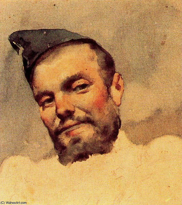 famous painting Бородатый солдат of Josep Cusachs I