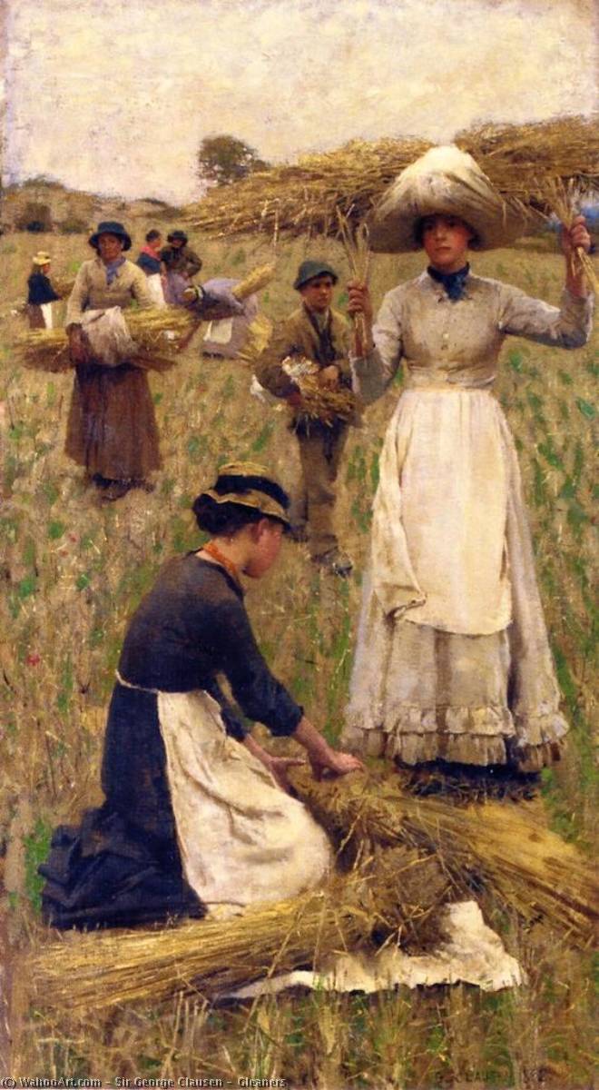 Собирательница фольклора сел стародубского. George Clausen картины. Сэр Джордж Клаузен (Великобритания, 1852-1944). Реализм в живописи. Джордж Клаузен девушка у калитки 1889.